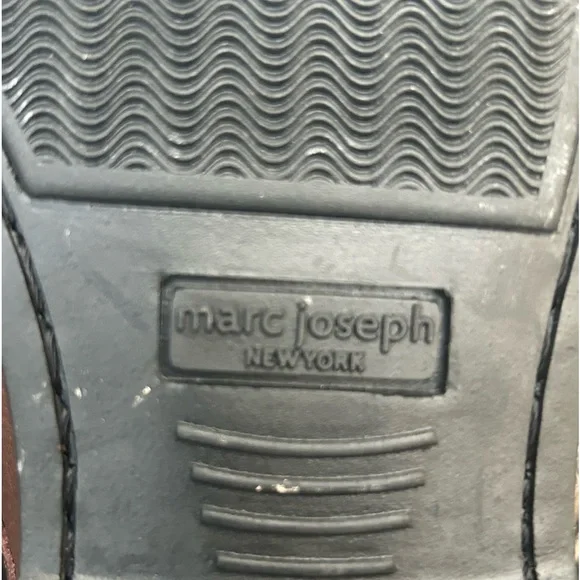 NWOB Marc Joseph New York Hand Crafted in Brazil Brown Leather Dress Shoes Sz 11 - Picture 14 of 14